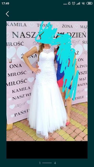 Biała suknia ślubna