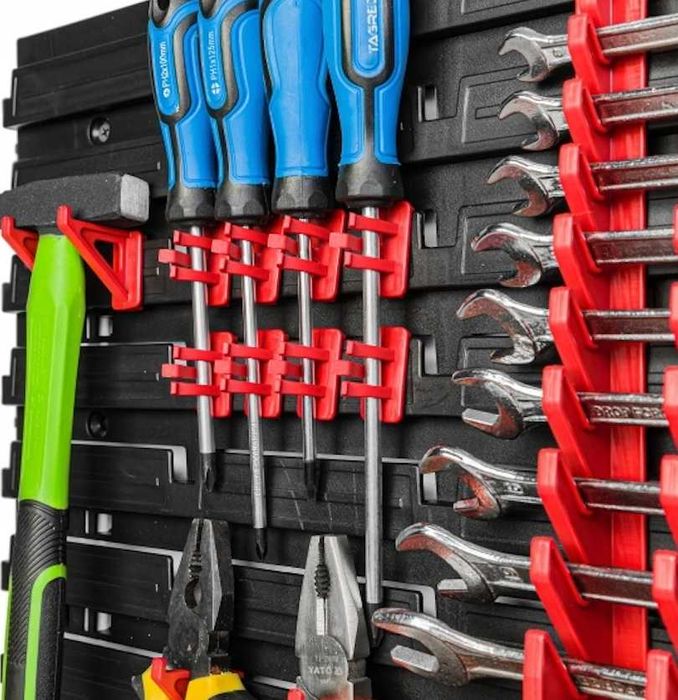 Mocna XXL Tablica Narzędziowa Ścianka Warsztatowa+Gratis Uchwyty Półki