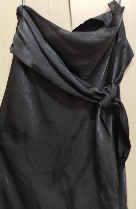 Атласна спідниця максі, юбка длинная шовкова