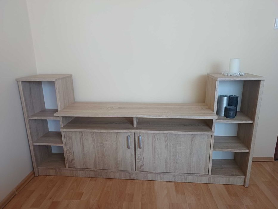 Szafka półka dąb sonoma 175 cm szerokość, 84 cm wysokość, do salonu do sypialni regał tv