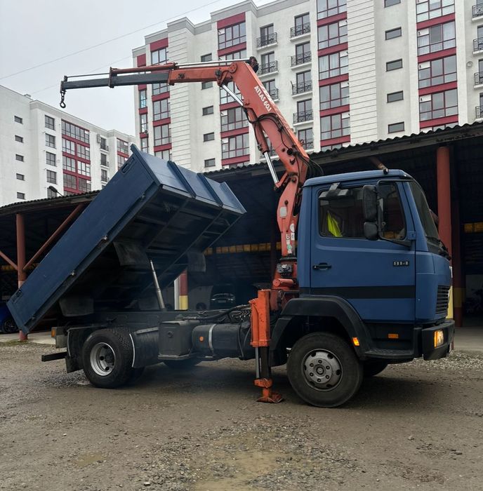 Кран маніпулятор самоскид mercedes