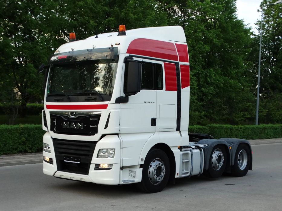 MAN TGX 26.470 6X2/4 BLS, serwisowany,  SKRĘTNA OŚ, 60 ton DMC, bezwypadkowy, ADR