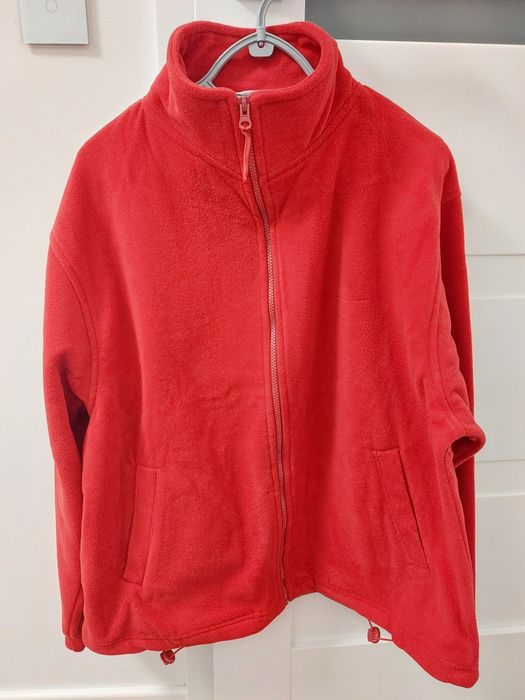 Bluza z polaru czerwona