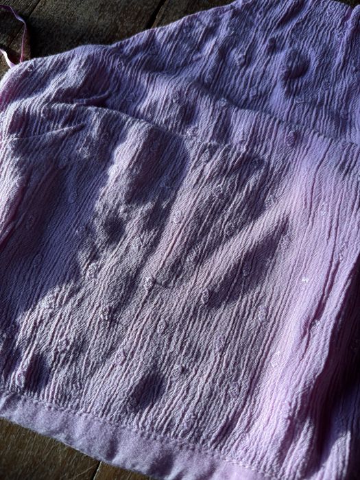 Top rosa texturizado