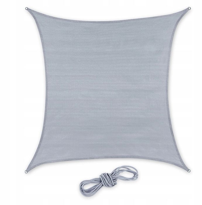 Żagiel ogrodowy 300 x 300 cm tkanina Przeciwsłoneczny RelaxDays Szary