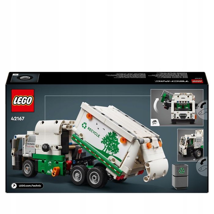 Lego Technic Śmieciarka Mack Lr Electric 42167