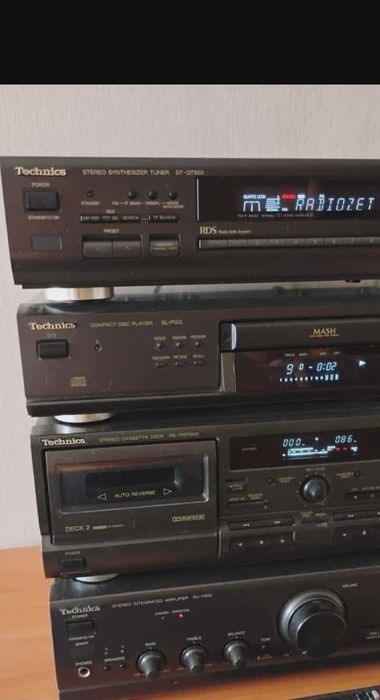 Wieża Technics z kolumnami