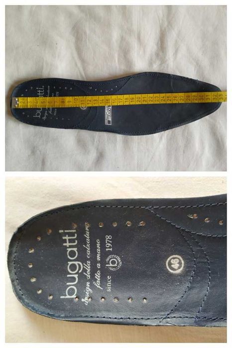 Туфли/Дерби/Броги/Оксфорды кожаные мужские "Bugatti" Размер 46