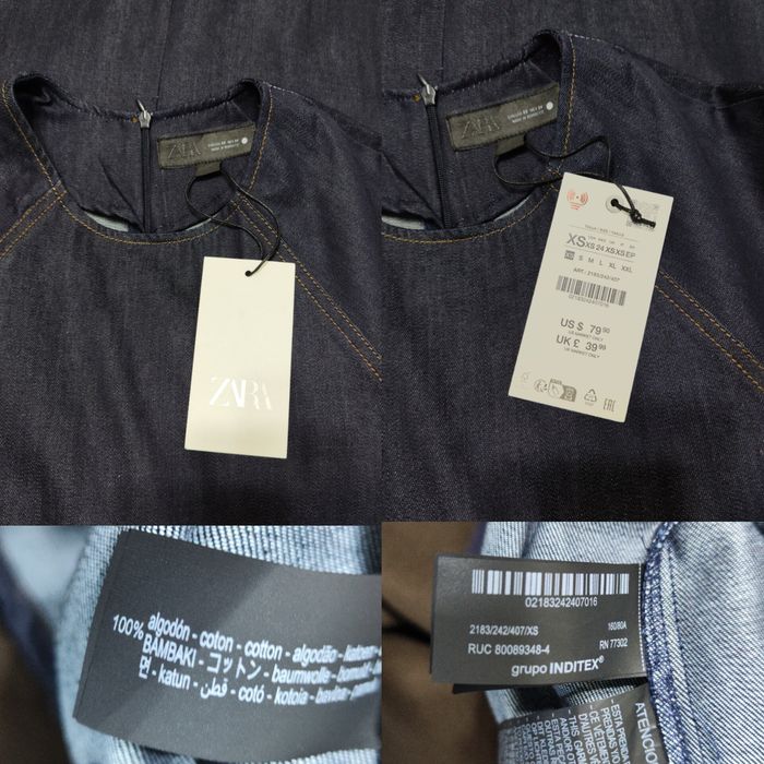 Zara джинсова сукня міді