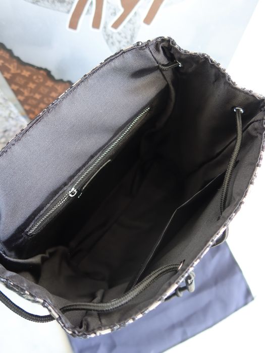 Рюкзак черный Christian Dior Saddle Backpack кристиан диор мужской