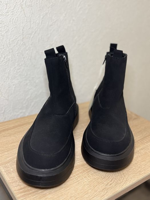 Высокие ботинки черные мужские