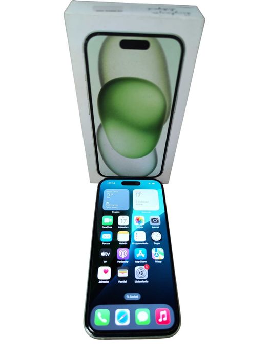 Smartfon Apple iPhone 15 6 GB / 256 GB 5G zielony 86%