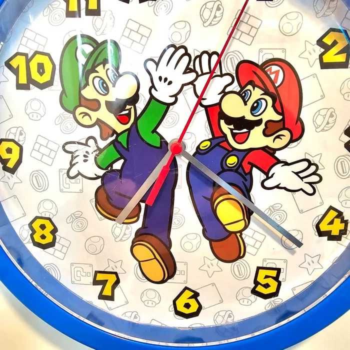 Zegar ścienny Super Mario dla dzieci. Odbiór Warszawa