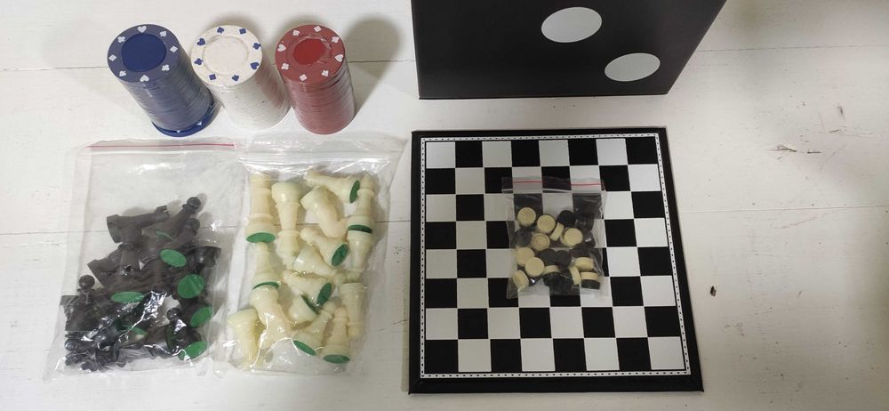 Conjunto Jogos Mesa Tradicionais