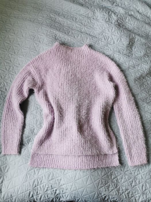 SWETER jasny blady fiolet , rozm. M