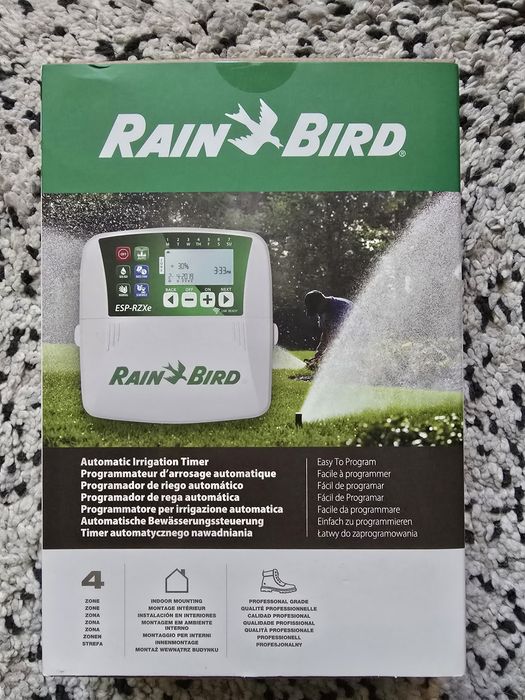 Rain bird programador de rega 4 zonas NOVO