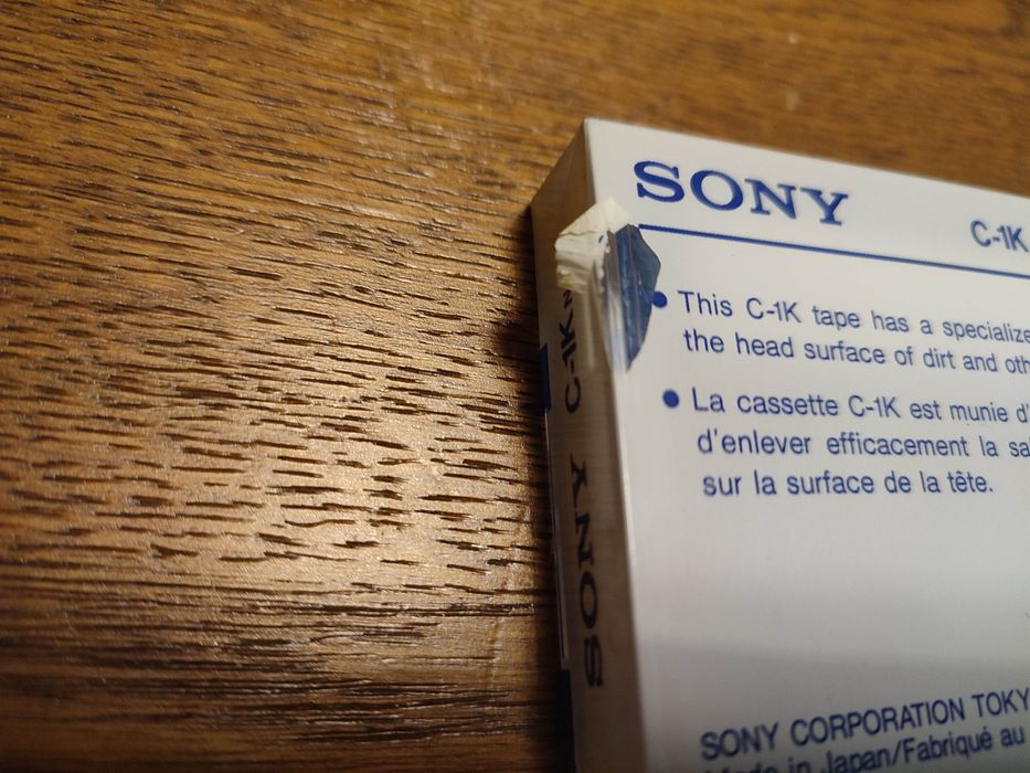 WYPRZEDAŻ! Kaseta Sony c 1k, czyszcząca,nowa