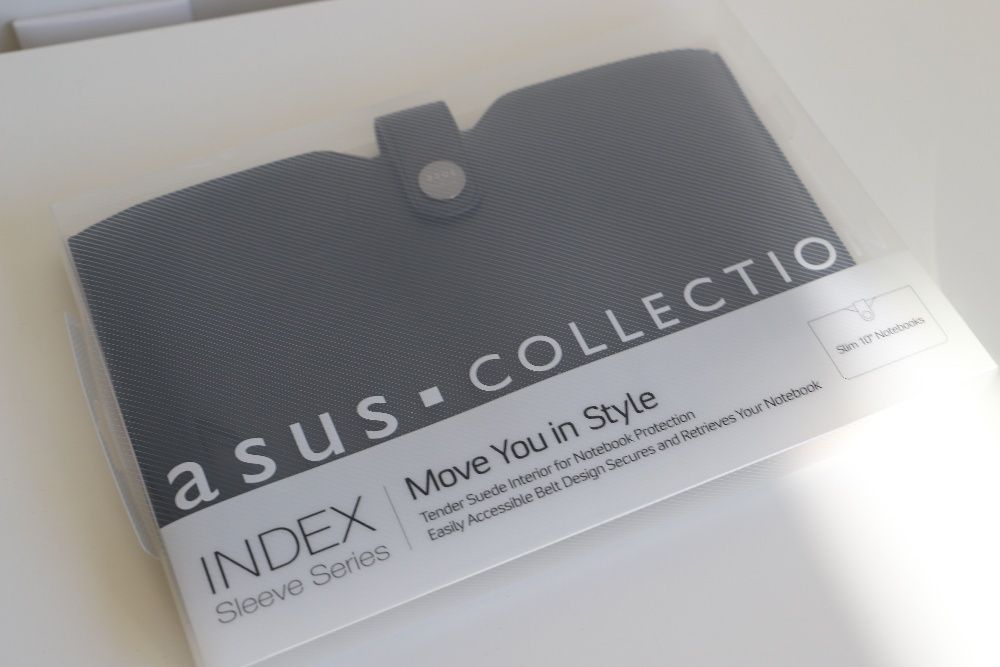 Mala portátil Asus Index 10 Sleeve em pele preta