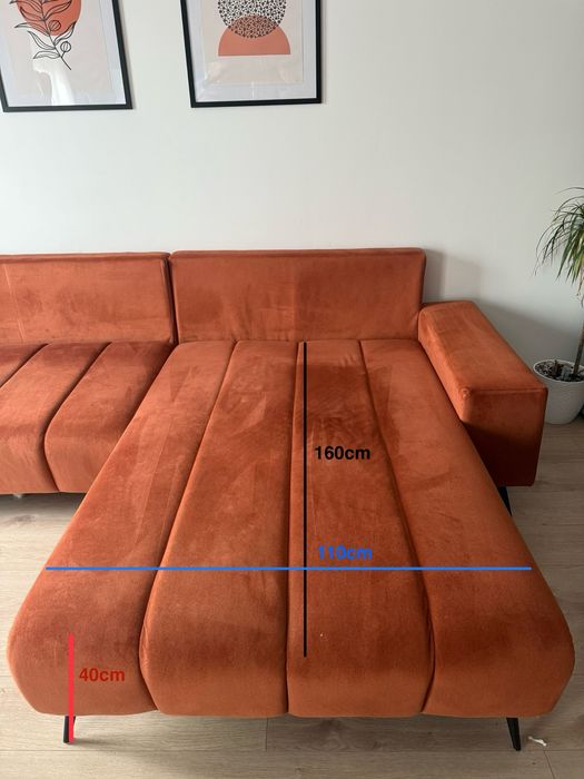 Narożnik/sofa VELVET