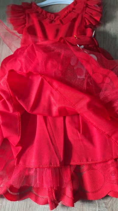 Sukienka wizytowa czerwona 122