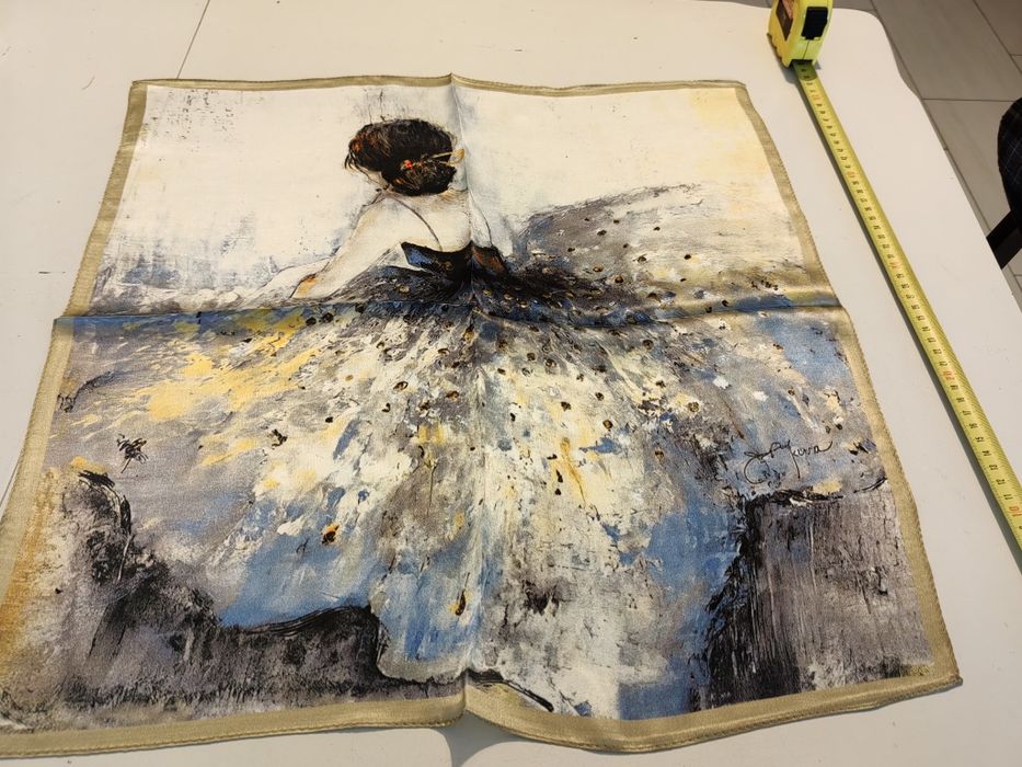 Apaszka jedwabna chusta 100% jedwab