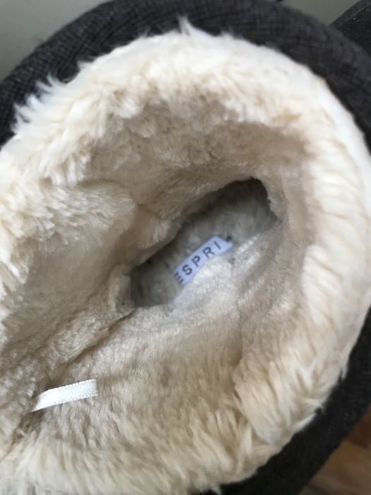 Esprit 37 czekoladowe brązowe zamszowe buty walonki emu śniegowce ugg