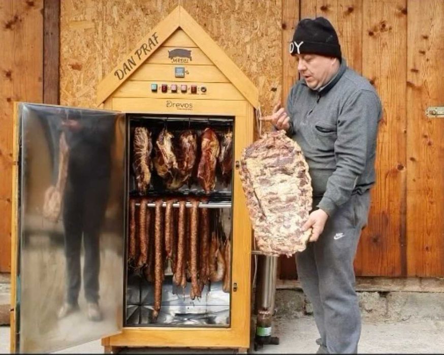 Коптильня 3в1: холодное/горячее копчение, сушка-вяление мяса ГАРАНТИЯ