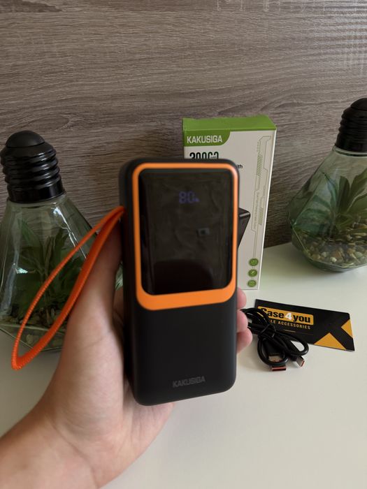 Power bank 30000 m/ah fast KSC-1089 з кабелями / Повер банк 30000 m/ah швидка зарядка
