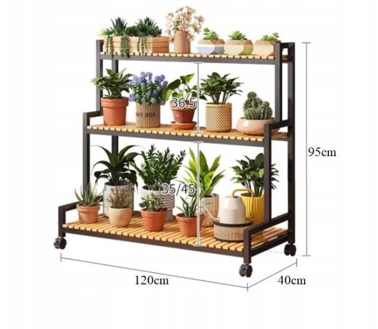 Metalowy kwietnik, stojak na rośliny, kwiaty, regał, loft, elegancki