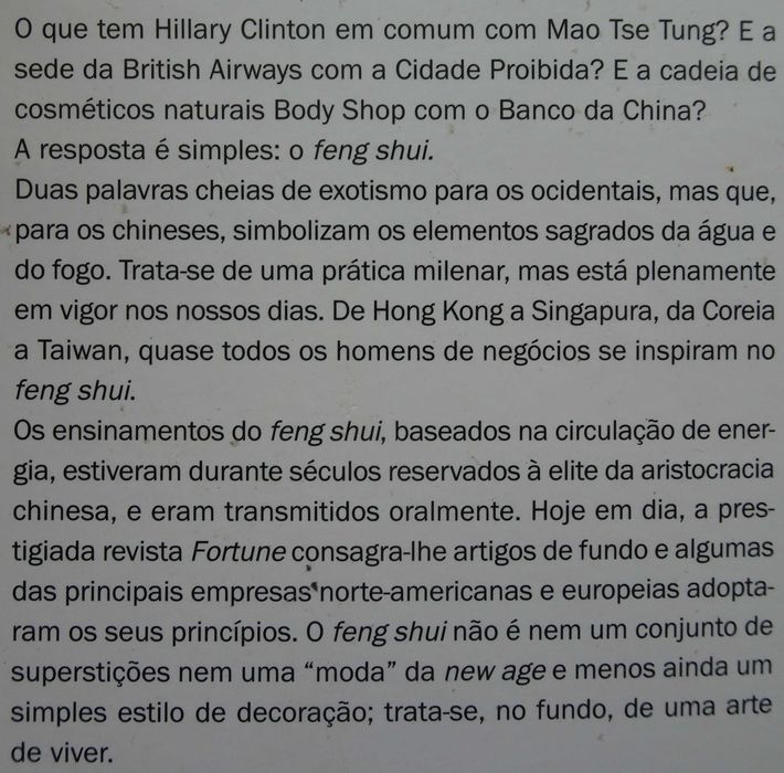 Feng Shui Nos Negócios de Siska Von Saxenburg