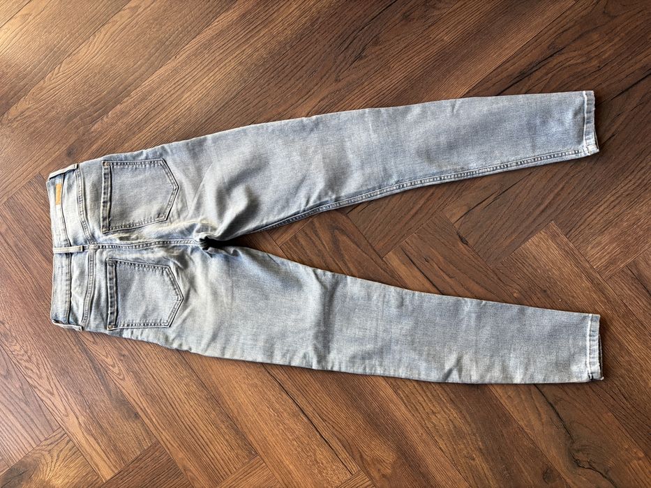 jeansy jasne skinny proste xs