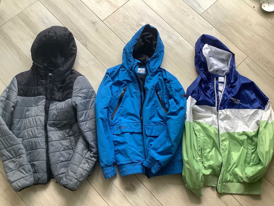 3 б/в підліткові куртки на хлопця стрункого зрістом 165-170 см (ХS)