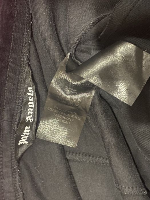 Штани palm angels black track pant