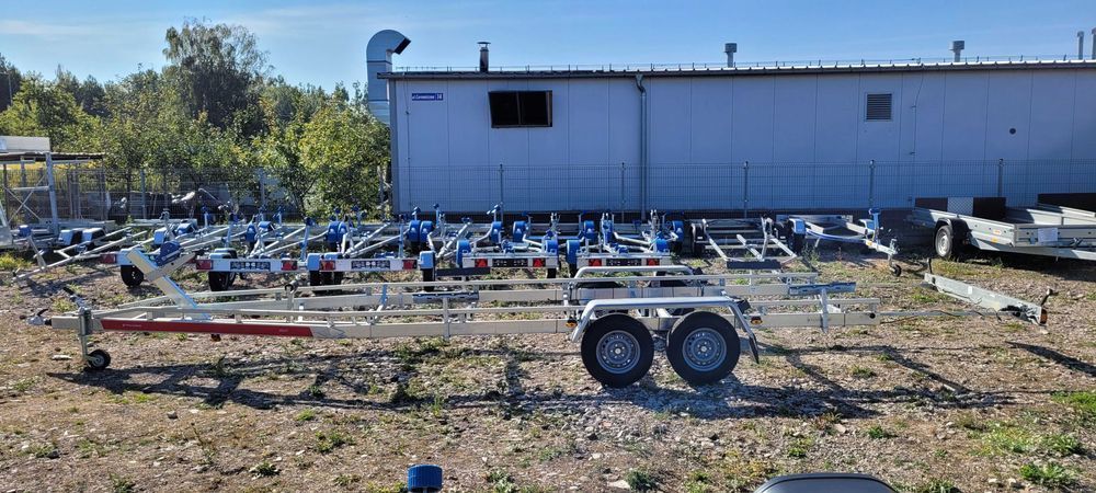 Przyczepa podłodziowa do 8.1m 3000DMC TEMA raty dostawa cała Polska