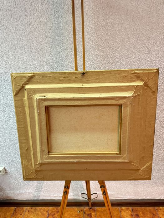 Pintura a óleo sobre tela, com moldura. Carmen H. 1970