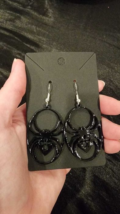 Brincos Aranha Viúva-Negra