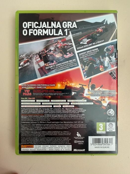 F1, Formuła 1 2011 Xbox 360