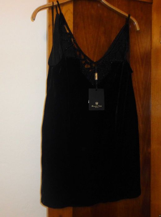 Top veludo Massimo Dutti