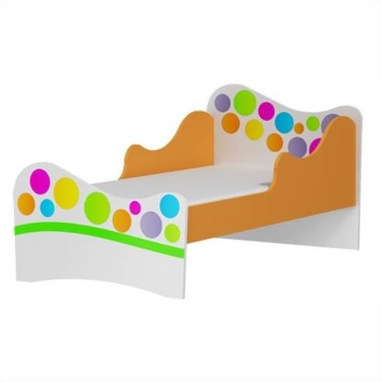 Łóżko dziecięce, kropki bez stelaża pod materac