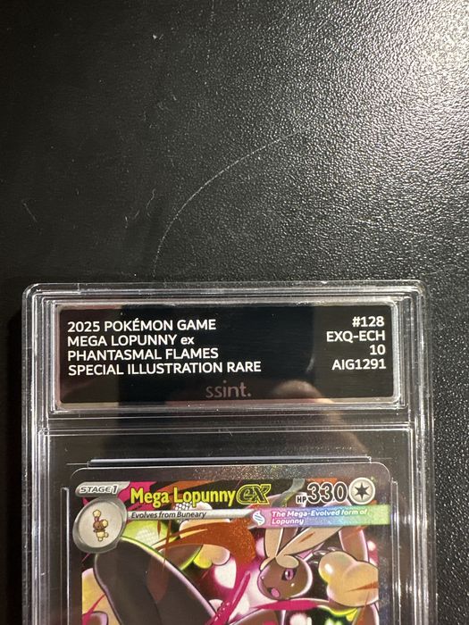 Mega lopunny ex SIR #128/094 graded with a 10