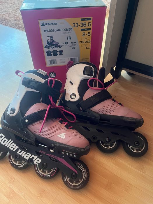 Роликові ковзани Rollerblade Microblade G Pink р. 33-36,5