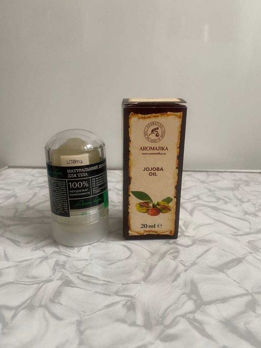 дезодорант кристал uterra native та олія жожоба 20 мл Ароматика