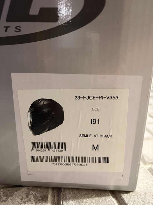 Capacete HJC I91 Modular Semi Flat Black