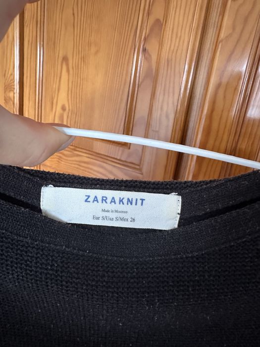 Camisola Malha Preta Zara