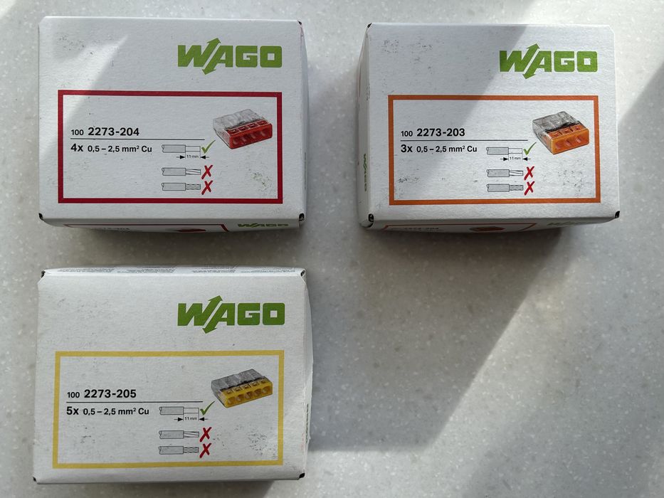 Клемма WAGO, Eleman 2, 3,4,5 провода