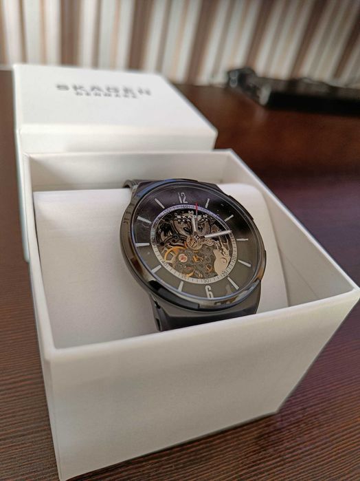 Skagen Melbye Automaat Czarny/Stal Ø50 mm SKW6796