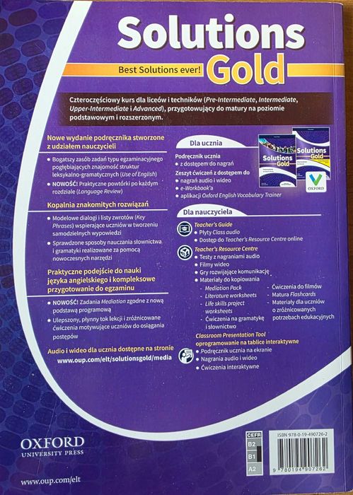 Solutions Gold Intermediate Student's Book