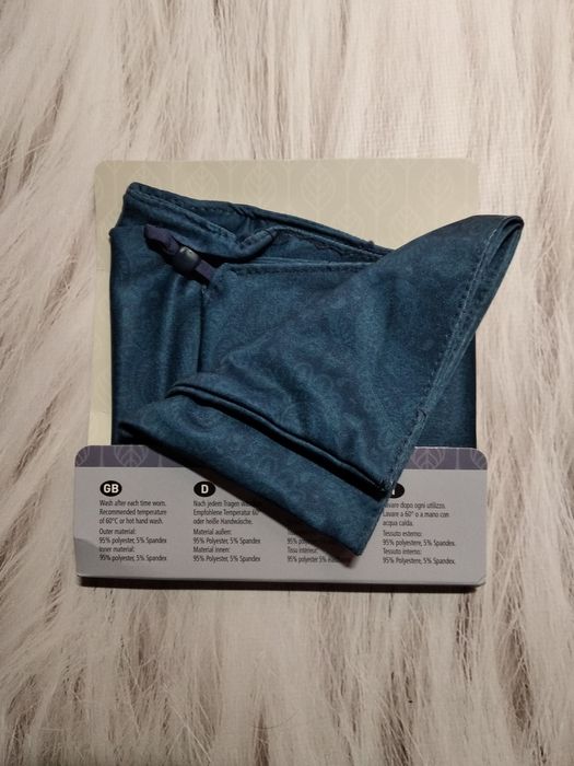 Синій снуд маска / баф з принтом