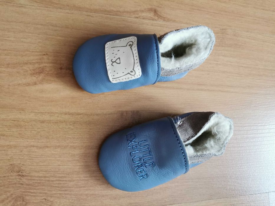 Kapcie ocieplane niechody 11cm rozmiar 18