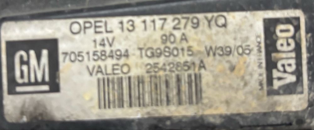 Alternador Opel / GM Valeo 90A